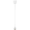 Luce Ambiente e Design PENDEL PER SOSPENSIONE BIANCO E27 DIAMETRO ATTACCO 9,5CM ALTEZZA 80CM IN PLASTICA