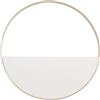 Luce Ambiente e Design PLAFONIERA LED ALBA CIRCOLARE BIANCA E ORO 6W 900LM CCT3000K 4000K 6500K 35X35X3,5CM