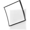 Luce Ambiente e Design PLAFONIERA LED AYRTON QUADRATA NERA 42W 5200LM CCT 3000 4000 6500K 37X10X42CM