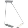 Luce Ambiente e Design PLAFONIERA LED BOOK GRIGIA 36W 3640LM 3000K 15-200X85CM ORIENTABILE