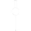 Luce Ambiente e Design PIANTANA A SOSPENSIONE LED PORTAL BIANCA 20W 2400LM CCT 3000K 4000K 6500K 50X50X400CM