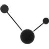 Luce Ambiente e Design PLAFONIERA LED ETERE NERA 10W 1380LM CCT 3000K 4000K 6500K 33X6X45CM IN ALLUMINIO