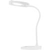 Luce Ambiente e Design LAMPADA DA LETTURA LED DARWIN BIANCA CON BRACCIO ORIENTABILE 4,8W 700LM 4000K DIMMERABILE 16X16X53,5