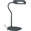 Luce Ambiente e Design LAMPADA DA LETTURA LED DARWIN GRIGIA CON BRACCIO ORIENTABILE 4,8W 700LM 4000K DIMMERABILE 16X16X53,5