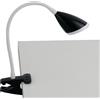 Luce Ambiente e Design LAMPADA DA LETTURA LED HEGEL NERA CON PINZA 3,7W 450LM 4000K 9,5X9,5X33CM