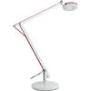 Luce Ambiente e Design LAMPADA DA LETTURA LED LOCKE BIANCA 6W 700LM 4000K 53X55CM ORIENTABILE