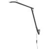 Luce Ambiente e Design LAMPADA DA LETTURA LED LOCKE GRIGIA 6W 700LM 4000K 53X55CM ORIENTABILE