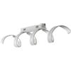 Luce Ambiente e Design PLAFONIERA LED HELIX SPIRALE BIANCA E ARGENTO 20W 1680LM 4000K 80X18CM