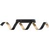 Luce Ambiente e Design PLAFONIERA LED HELIX SPIRALE NERO E ORO 20W 1680LM 4000K 80X18CM
