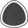 Luce Ambiente e Design PLAFONIERA LED KLAPTON NERA 40W 6160LM CCT 3000 4000 6500K 45X45X7CM IN ALLUMINIO