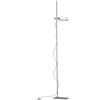 Luce Ambiente e Design PIANTANA LED BOOK GRIGIA 18W 1820LM 3000K 25X16X182CM ORIENTABILE
