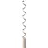 Luce Ambiente e Design PIANTANA LED HELIX SPIRALE BIANCA E ARGENTO 30W 1700LM 3000K 14,5X14,5X152CM