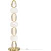 Luce Ambiente e Design PIANTANA LED TOTEM ORO 40W 4000LM 3000K 25X108,8CM IN METALLO E VETRO SOFFIATO