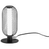 Luce Ambiente e Design LUME LED INKAS NERO IN METALLO 12W 1260LM CCT 3000 E 3500K 29X16X16CM