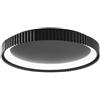 Luce Ambiente e Design PLAFONIERA LED NIKE NERA IN METALLO 40W 5840LM CCT 2700 E 3200 E 4000K D49,5XH5CM
