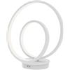 Luce Ambiente e Design LUME LED LIEVE BIANCA 24W 2340LM CCT 3000K 4000K 6500K 31,6X10X18CM CIRCOLARE IN ALLUMINIO E SILICONE