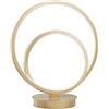 Luce Ambiente e Design LUME LED LIEVE ORO 24W 2340LM CCT 3000K 4000K 6500K 31,6X10X18CM CIRCOLARE IN ALLUMINIO E SILICONE