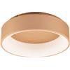 Luce Ambiente e Design PLAFONIERA LED NOAH ORO 40W 5600LM CCT 3000K 4000K 6500K IP44 45X45X13CM IN ALLUMINIO