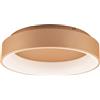 Luce Ambiente e Design PLAFONIERA LED NOAH ORO 60W 8000LM CCT 3000K 4000K 6500K IP44 60X60X13CM IN ALLUMINIO