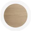 Luce Ambiente e Design PLAFONIERA LED SAMSARA NERA E LEGNO 35W 5300LM CCT 3000K 4000K 6500K 40X4,2CM
