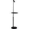 Luce Ambiente e Design PIANTANA RELAX ORIENTBILE NERA E MARMO 1 LUCE ATTACCO GU10 30X150CM