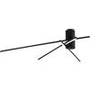 Luce Ambiente e Design PLAFONIERA LED SHANGHAI NERA 27W 3750LM 3000K 92X100X14,5CM IN ALLUMINIO E DIFFUSORE OPALE