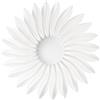 Luce Ambiente e Design PLAFONIERA LED SUNRISE BIANCA 135W 9200LM 4000K DIMMERABILE 71,5X71,5X8,5CM DECORO PETALI