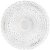 Luce Ambiente e Design PLAFONIERA LED UNIKA IN ACRILICO BIANCO CON DIFFUSORE EFFETTO DIAMANTATO 18W 1815LM CCT 3000 E 4000 E 6500K 29X7,5X29CM