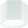 Luce Ambiente e Design PLAFONIERA LED VORTEX BIANCA 12W 1310LM CCT 2700K 4000K 6500K 20X20X15CM IN GESSO VERNICIABILE