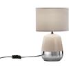 Luce Ambiente e Design LUME SIOUX ROSA CIPRIA 1 LUCE ATTACCO E27 22X22X45CM IN CERAMICA E VELLUTO