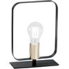 Luce Ambiente e Design LUME SMITH NERO E ORO 1 LUCE ATTACCO E27 19,5X19,5X24,8CM IN METALLO
