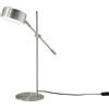Luce Ambiente e Design LAMPADA DA TAVOLO EIFFEL ORIENTABILE NICKEL 1 LUCE ATTACCO E14 42X16X59,5CM