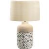Luce Ambiente e Design LUME VIETRI IN CERAMICA 1 LUCE ATTACCO E27 30X49CM CON PARALUME IN TESSUTO NATURALE