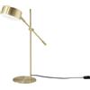 Luce Ambiente e Design LAMPADA DA TAVOLO EIFFEL ORIENTABILE ORO 1 LUCE ATTACCO E14 42X16X59,5CM
