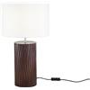 Luce Ambiente e Design LUME WOODLOG IN LEGNO MARRONE 1 LUCE ATTACCO E27 STRUTTURA H.52CM DIAMETRO 30CM