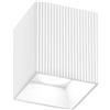 Luce Ambiente e Design PLAFONIERA NAOS QUADRATA IN GESSO 1 LUCE ATTACCO GU10 11X11X13CM IN GESSO PLISSETTATA