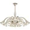 Luce Ambiente e Design LAMPADARIO POSEIDON CHAMPAGNE 8 LUCI ATTACCO E14 93X73CM IN VETRO SOFFIATO