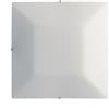 Luce Ambiente e Design PLAFONIERA OSIRIDE BIANCA 1 LUCE ATTACCO E27 30X8X30CM IN VETRO SATINATO