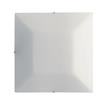 Luce Ambiente e Design PLAFONIERA OSIRIDE BIANCA 3 LUCI ATTACCO E27 40X9,8X40CM IN VETRO SATINATO
