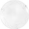 Luce Ambiente e Design PLAFONIERA PARADISE BIANCA 2 LUCI ATTACCO E27 30X30X9,4CM IN VETRO SATINATO