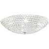 Luce Ambiente e Design PLAFONIERA PLANET CROMO 6 LUCI ATTACCO G9 45X45X15CM IN METALLO E CRISTALLI K9