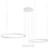 Luce Ambiente e Design LAMPADARIO A SOSPENSIONE LED AKROBAT 3 CERCHI BIANCA 180W 20620LM CCT 3000K 4000K 6500K 120X150CM