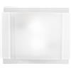 Luce Ambiente e Design PLAFONIERA RIGHE BIANCA 2 LUCI ATTACCO E27 35X8X28CM CON DOPPIO VETRO
