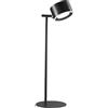 Luce Ambiente e Design LUMETTO RICARICABILE LED TESLA NERO TESTA MAGNETICA 4W 186LM RGB+CCT 2700-5000K INCLUSO BASETTA PER APPLIQUE A PARETE