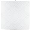 Luce Ambiente e Design PLAFONIERA VECTOR BIANCO LUCIDO E DECORI GRIGI 2 LUCI ATTACCO E27 30X30X9CM