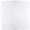Luce Ambiente e Design PLAFONIERA VECTOR BIANCO LUCIDO E DECORI GRIGI 3 LUCI ATTACCO E27 40X40X10CM