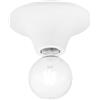 Luce Ambiente e Design PLAFONIERA VESEVUS BIANCA 1 LUCE ATTACCO E27 18X18X8CM IN METALLO