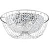 Luce Ambiente e Design PLAFONIERA VIENNA CROMO 6 LUCI ATTACCO E14 60X24CM IN CRISTALLO K9