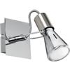 Luce Ambiente e Design SPOT CADILLAC CROMO 1 LUCE ATTACCO E14 16X15X14CM IN METALLO ORIENTABILE