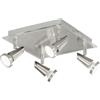 Luce Ambiente e Design SPOT LED MIAMI CROMO E NICKEL 4 LUCI ATTACCO GU10 LED 5W 400LM 2700K 26X26X14,5CM